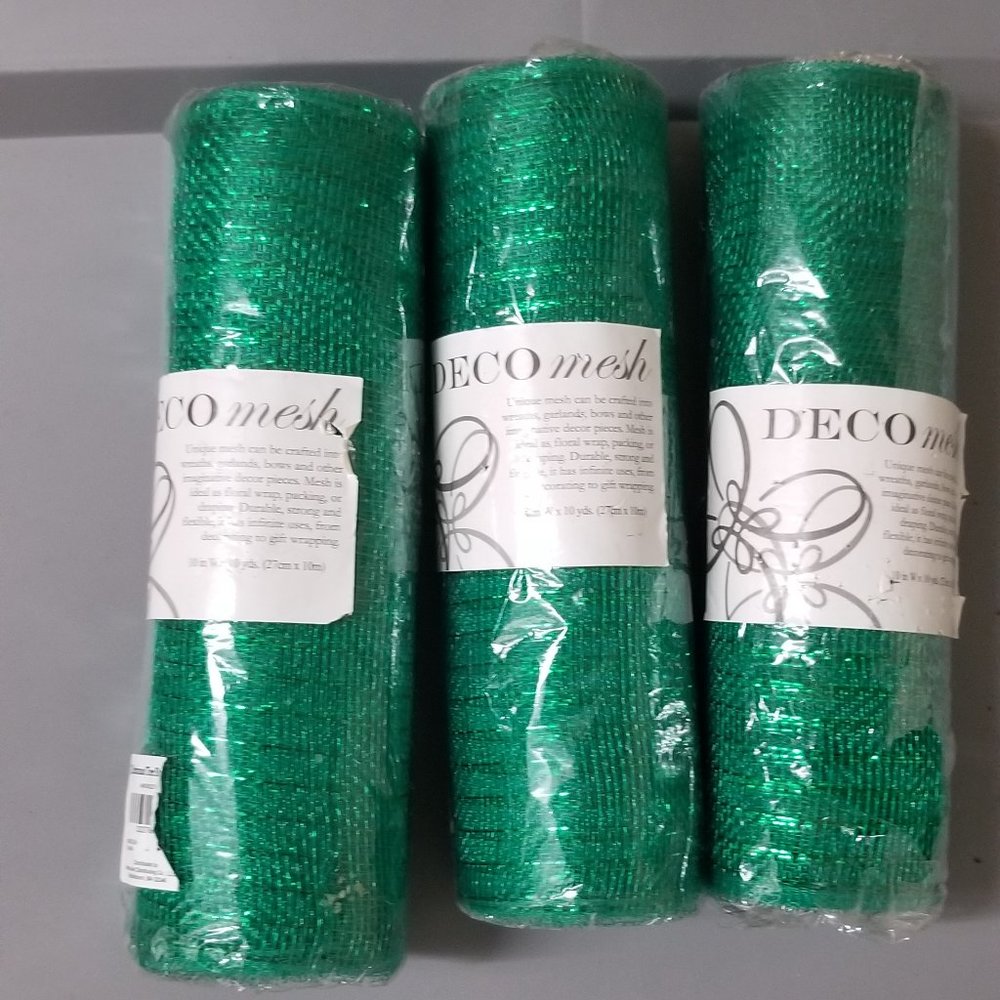 Bundle of rolls of decorative mesh and tulle NWT